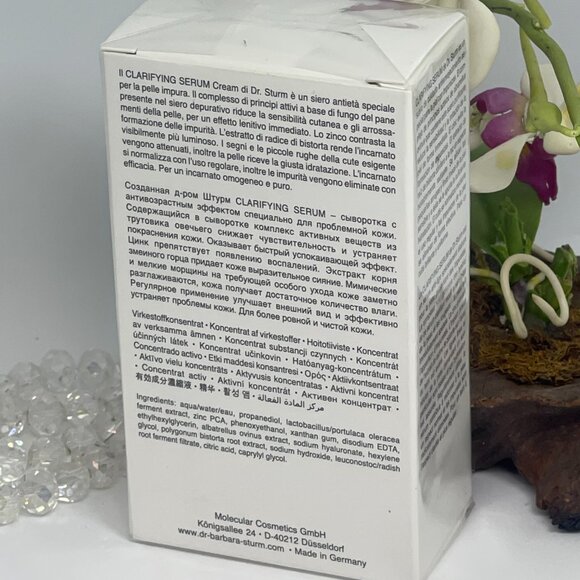 Dr Barbara Sturm Clarifying Serum - 1 fl oz/30 ml - New in Sealed Box - Ret $260 - Picture 3 of 5